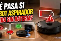 que pasa si mi robot se queda sin bateria