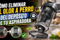 Cómo eliminar el olor a perro del depósito de tu aspiradora