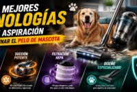 Las mejores tecnologías de aspiración para eliminar el pelo de mascota