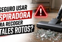 ¿Es seguro usar la aspiradora para recoger cristales rotos_